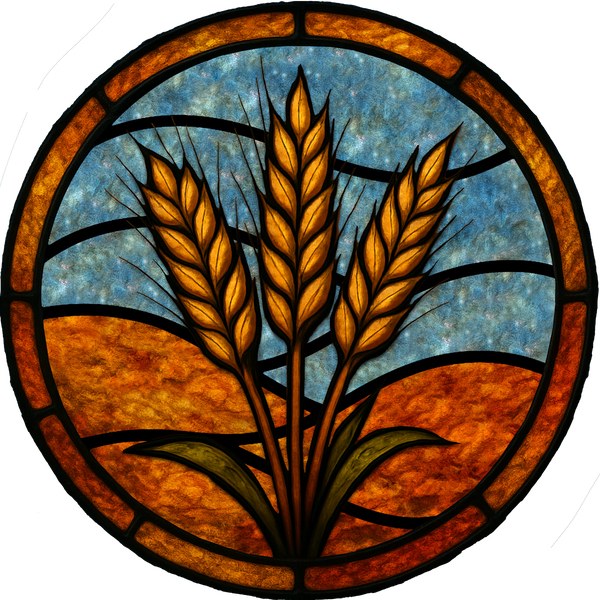 Self-Control — Wheat & Barley stained glass